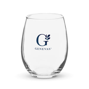 Stemless wine glass
